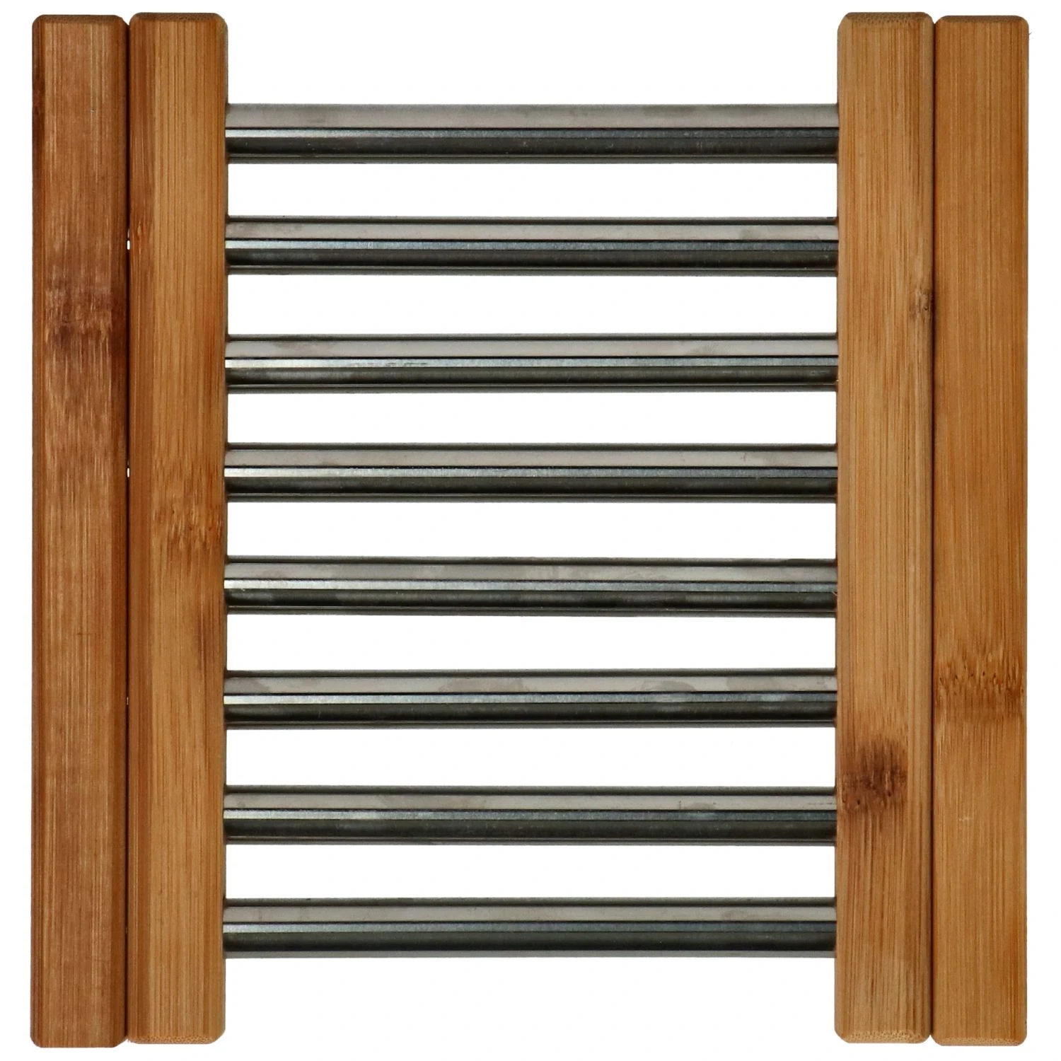 Onderzetter RVS Met Bamboe 21,5 X 22 Cm 7 Onderzetter RVS Met Bamboe 21,5 X 22 Cm - Afbeelding 5