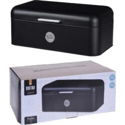 Excellent Houseware Broodtrommel Metaal Zwart42 X 22 X 16 Cm 7 Excellent Houseware Broodtrommel Metaal Zwart42 X 22 X 16 Cm -Thuis Keuken 101 1970 3 1