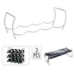 Excellent Houseware Wijnrek Stapelbaar Chroom -Thuis Keuken 101 2085 4 1