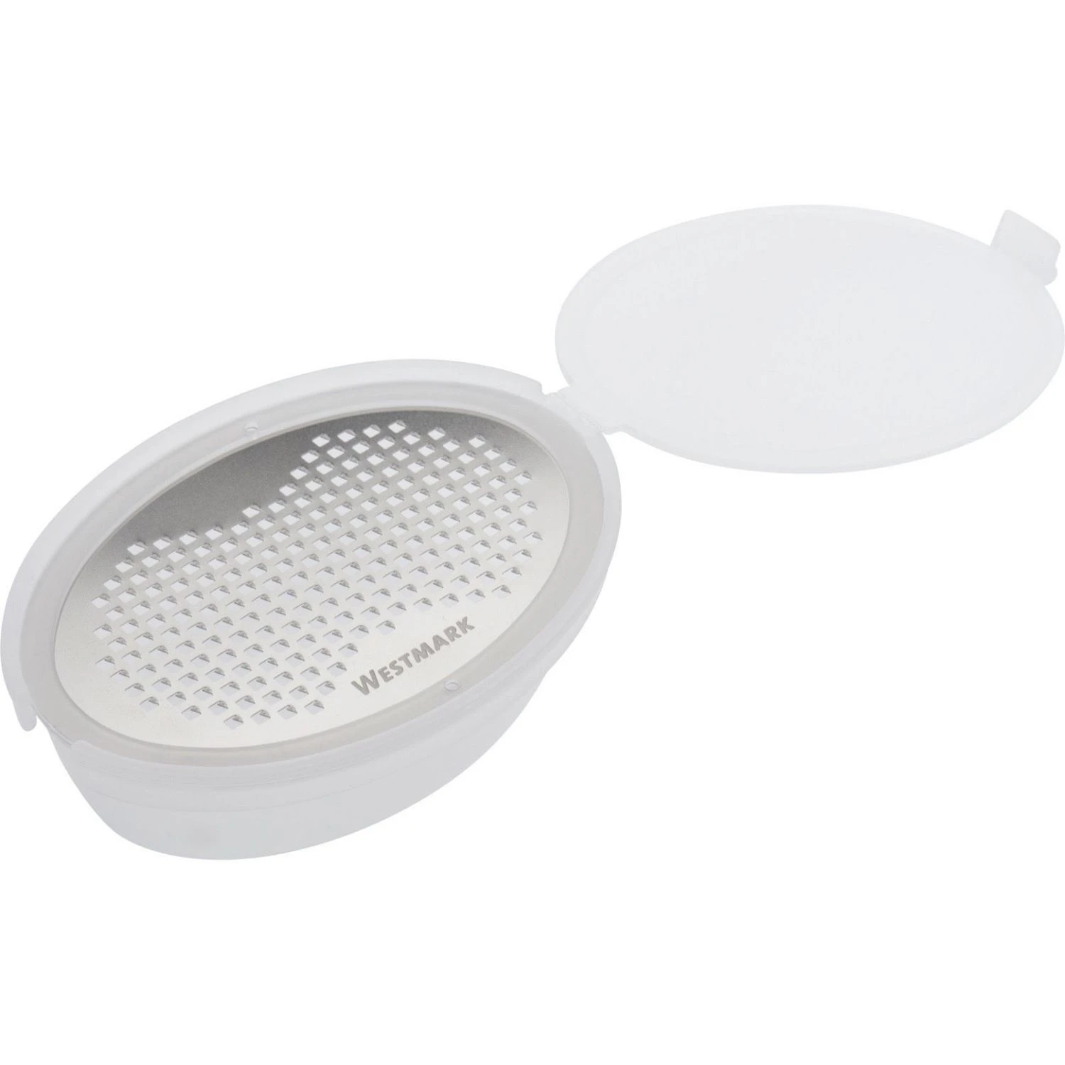 Westmark Nootmuskaatrasp Met Bakje Wit 3 Westmark Nootmuskaatrasp Met Bakje Wit