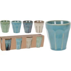 Excellent Houseware Mokken Zonder Oor 4 Stuks -Thuis Keuken 101 5120 4 1