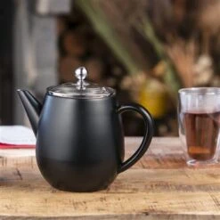 Bredemeijer Theepot 1,1L Duet Eva Mat Zwart -Thuis Keuken 101 5861 5 1