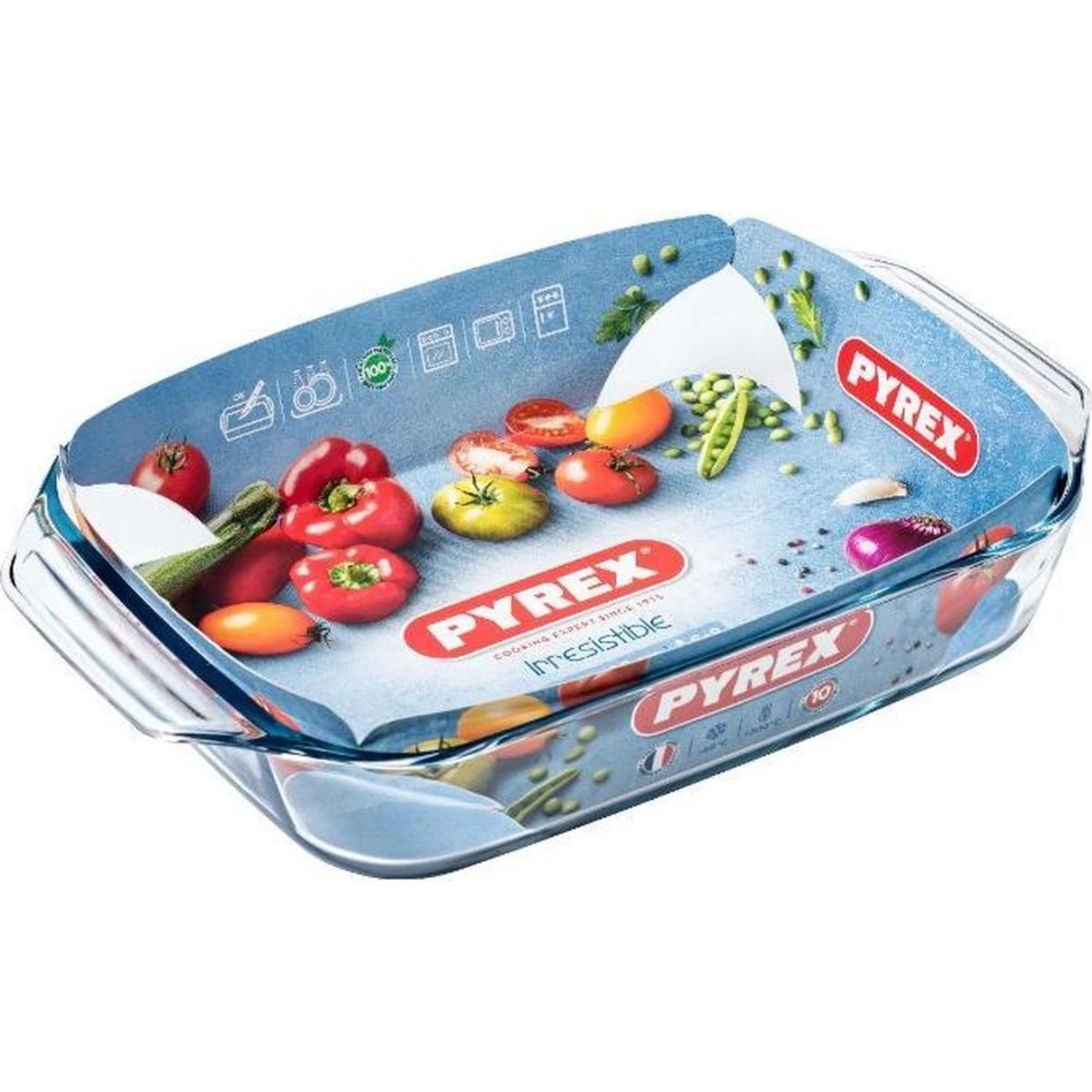 Pyrex Irresistible Ovenschaal Rechthoek 2,2 Liter 31x20 Cm 4 Pyrex Irresistible Ovenschaal Rechthoek 2,2 Liter 31x20 Cm - Afbeelding 2