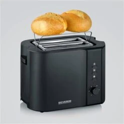 Severin Broodrooster 800W Mat-zwart RVS AT 9552 -Thuis Keuken 101 9552 4 1