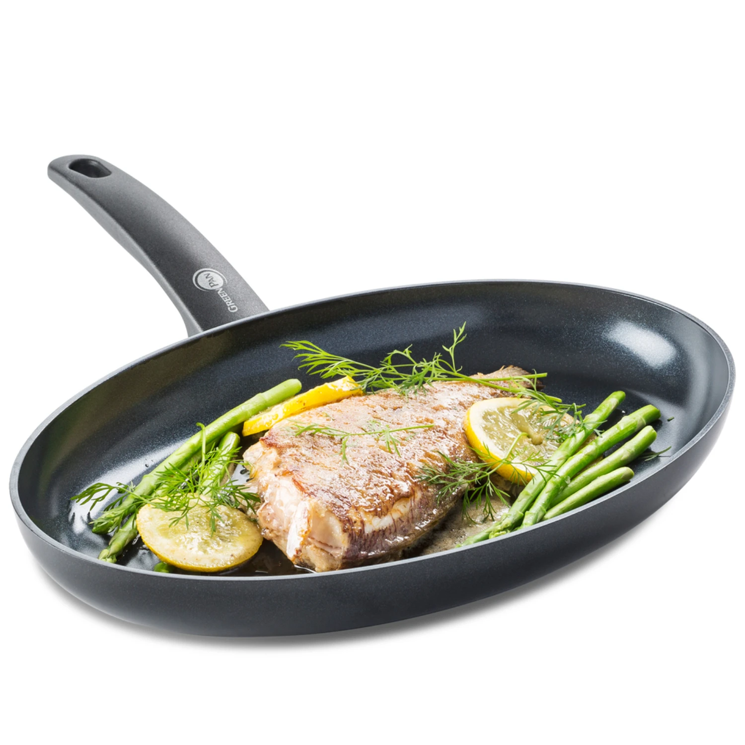 GreenPan Cambridge Black Vispan 32 Cm 4 GreenPan Cambridge Black Vispan 32 Cm - Afbeelding 2