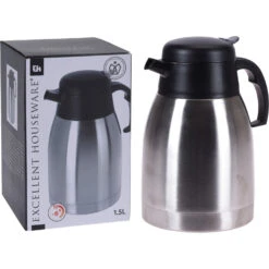 Excellent Houseware Koffiekan 1.5 Liter Rvs -Thuis Keuken 102 0600 3 1