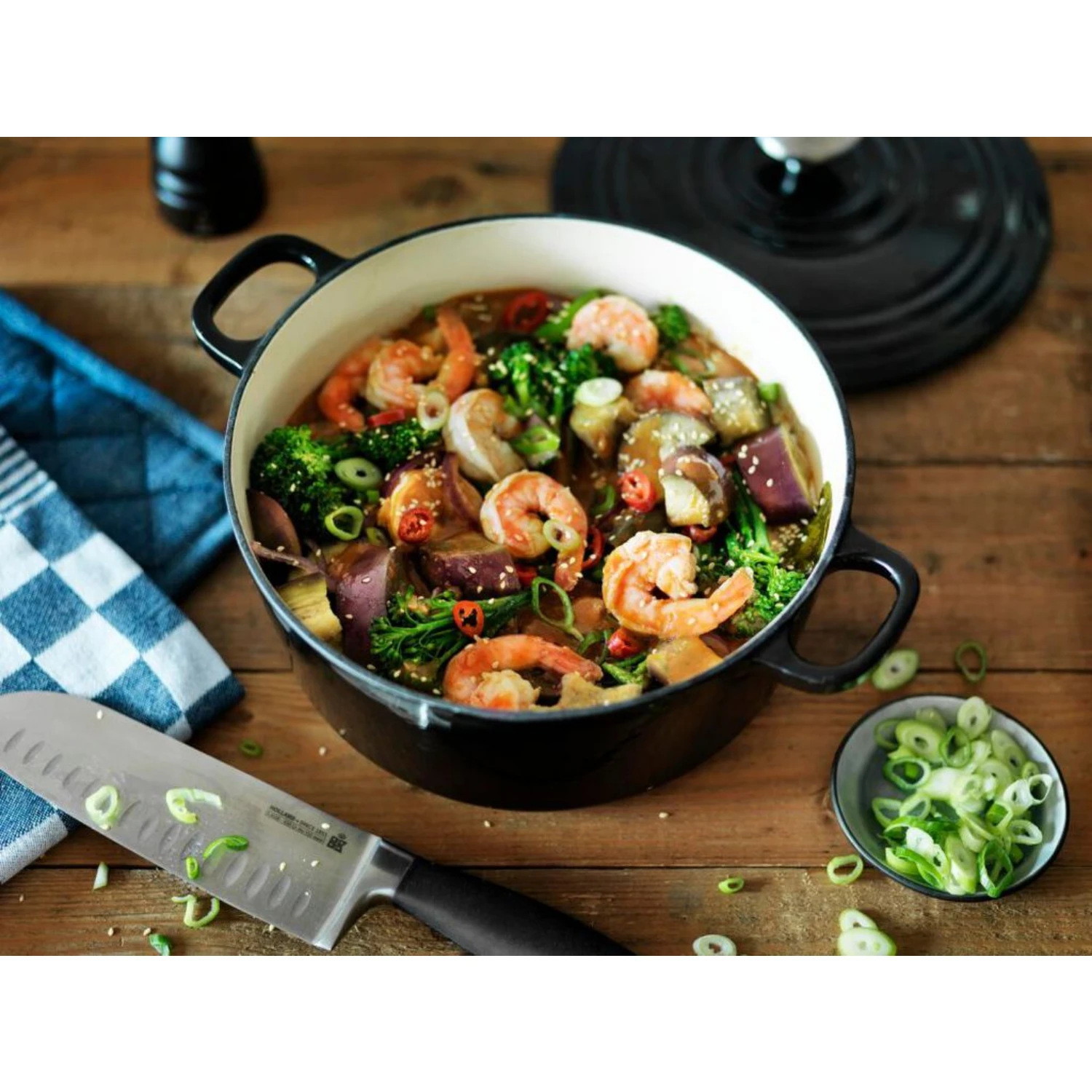 BK Bourgogne Braadpan Ø28 Cm Jet Black 4 BK Bourgogne Braadpan Ø28 Cm Jet Black - Afbeelding 2