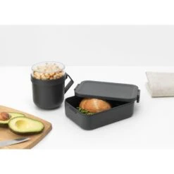 Brabantia Make En Take Lunchset 2 Delig Dark Grey -Thuis Keuken 102 6665 4 1 1