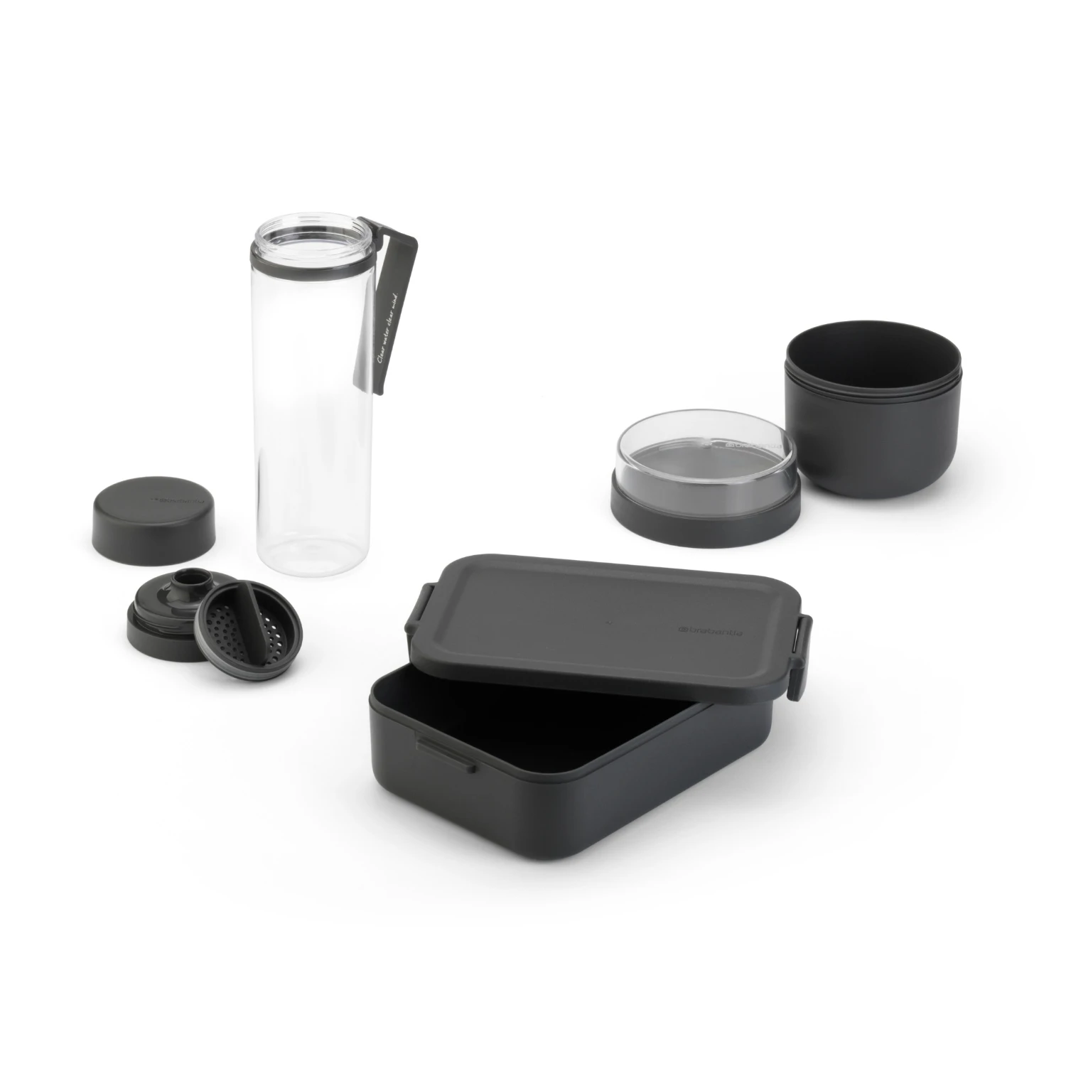 Brabantia Make En Take Ontbijt En Lunchset Dark Grey 3 Brabantia Make En Take Ontbijt En Lunchset Dark Grey