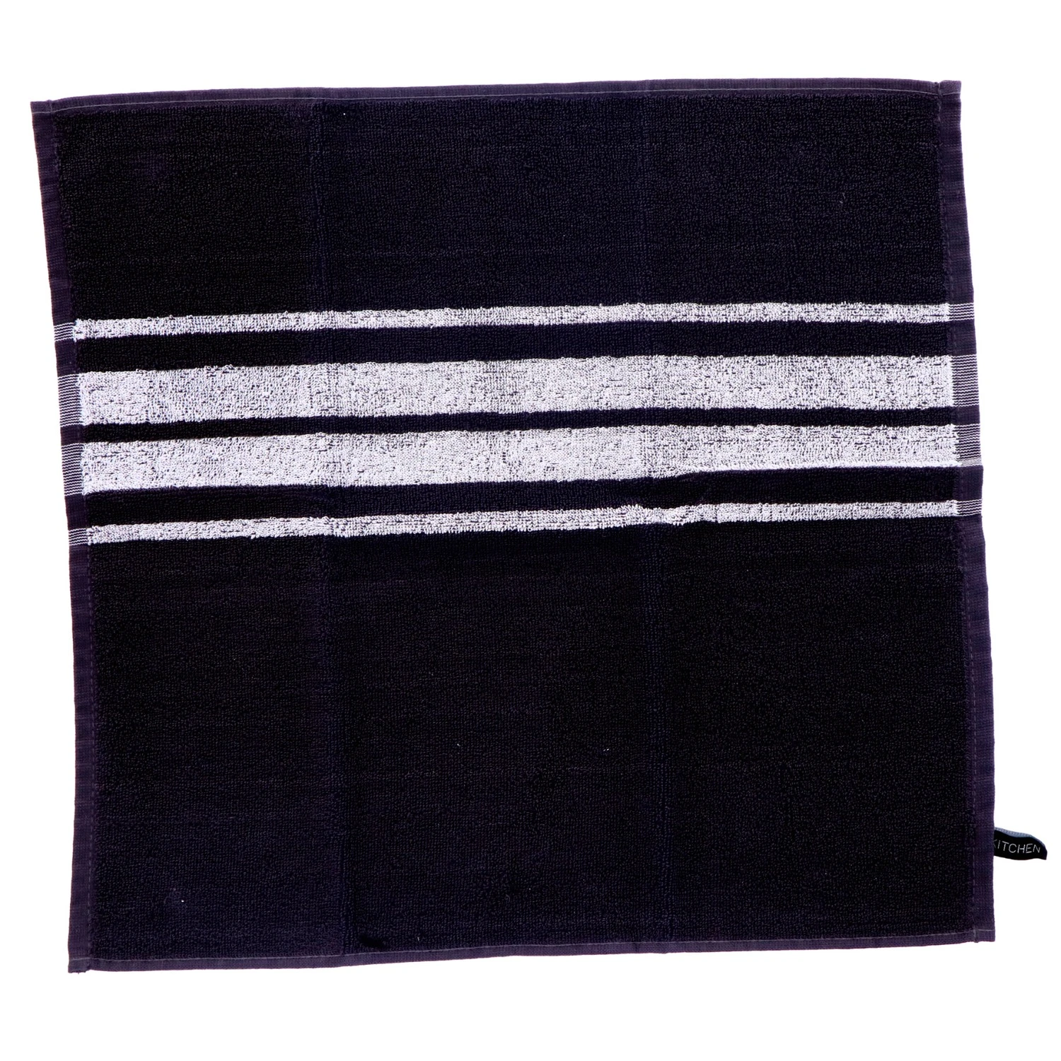 Keukendoek Streep EM Kitchen 50x50 Off Black 3 Keukendoek Streep EM Kitchen 50x50 Off Black