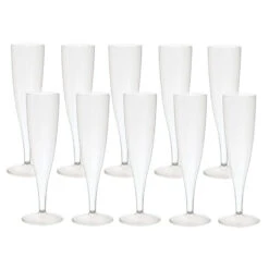 Duni Champagneglazen Crystallo Plastic 10 Stuks -Thuis Keuken 105 0145 3 1