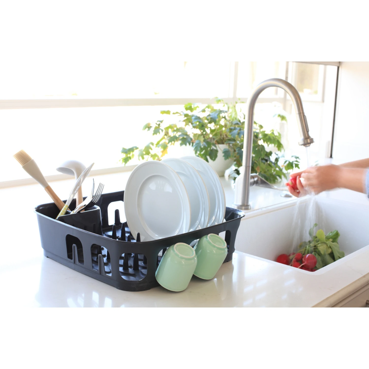 Curver Essentials Afdruiprek Antraciet 5 Curver Essentials Afdruiprek Antraciet - Afbeelding 3