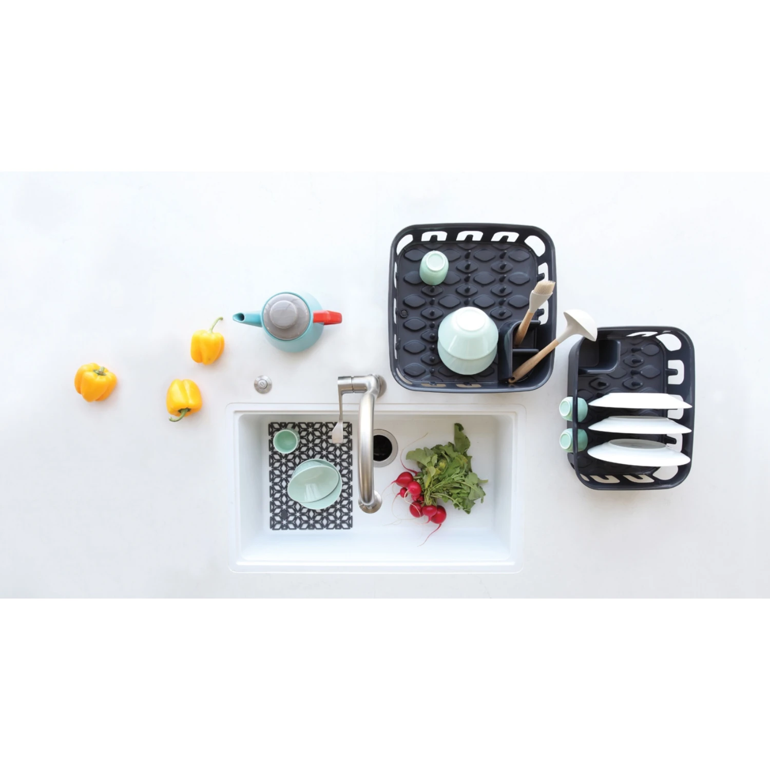 Curver Essentials Afdruiprek Antraciet 6 Curver Essentials Afdruiprek Antraciet - Afbeelding 4