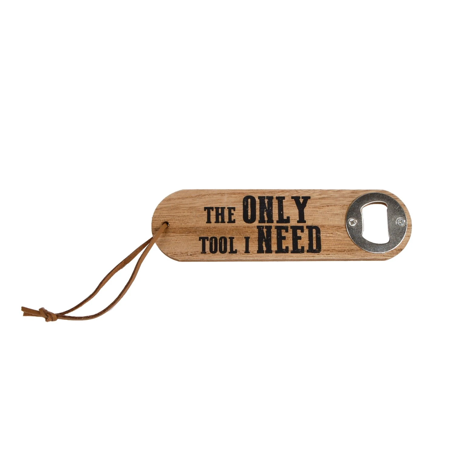 Flesopener The Only Tool I Needhout 4,5x16x1cm 3 Flesopener The Only Tool I Needhout 4,5x16x1cm