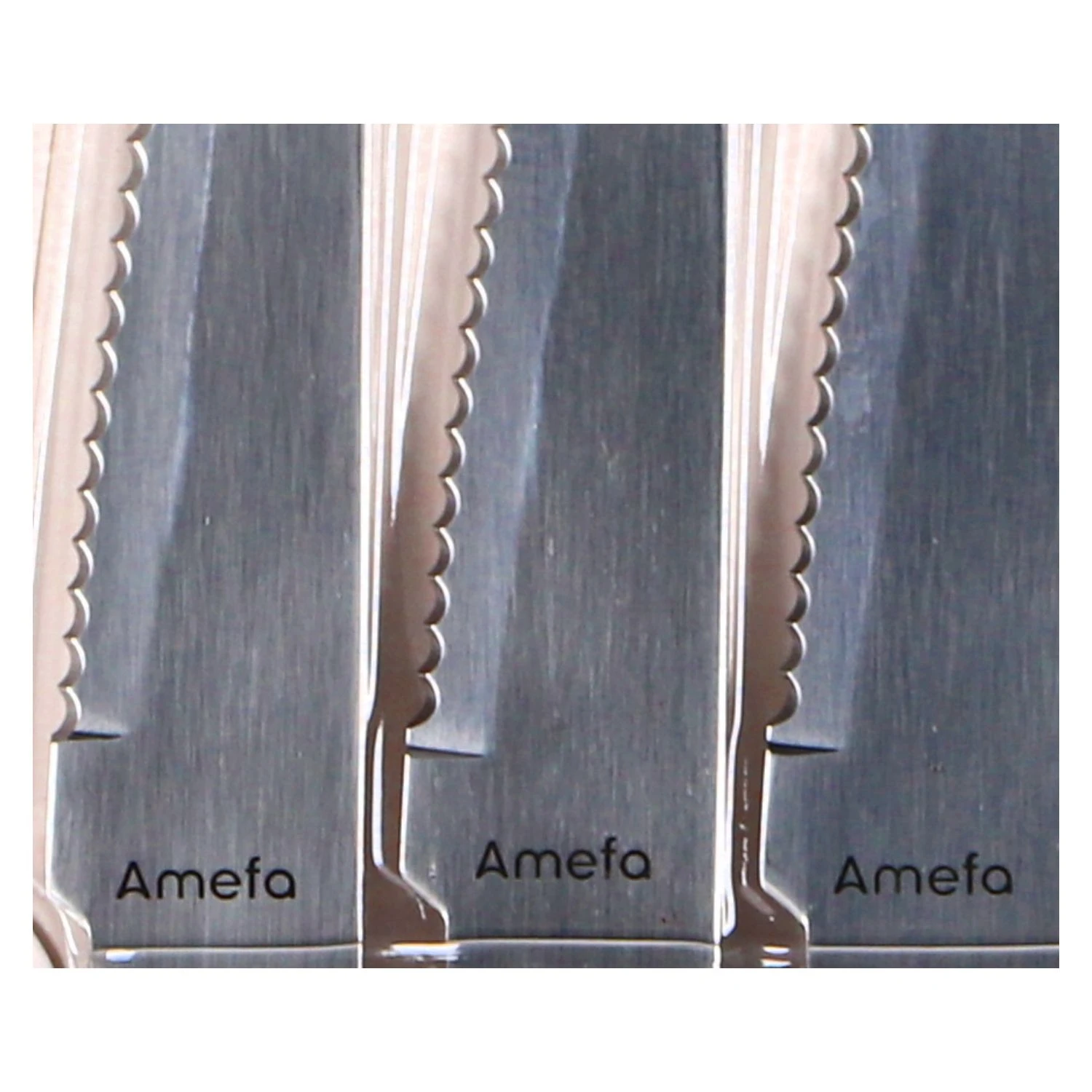 Amefa Pizza Steakmessen 6 Stuks Zwart 5 Amefa Pizza Steakmessen 6 Stuks Zwart - Afbeelding 3