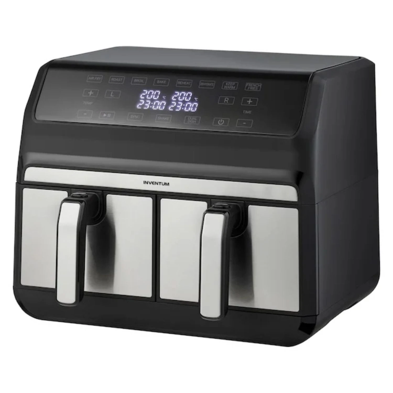 Inventum Hetelucht Friteuse Dubbel 2x 4 L Rvs/ Zwart 1700W 3 Inventum Hetelucht Friteuse Dubbel 2x 4 L Rvs/ Zwart 1700W