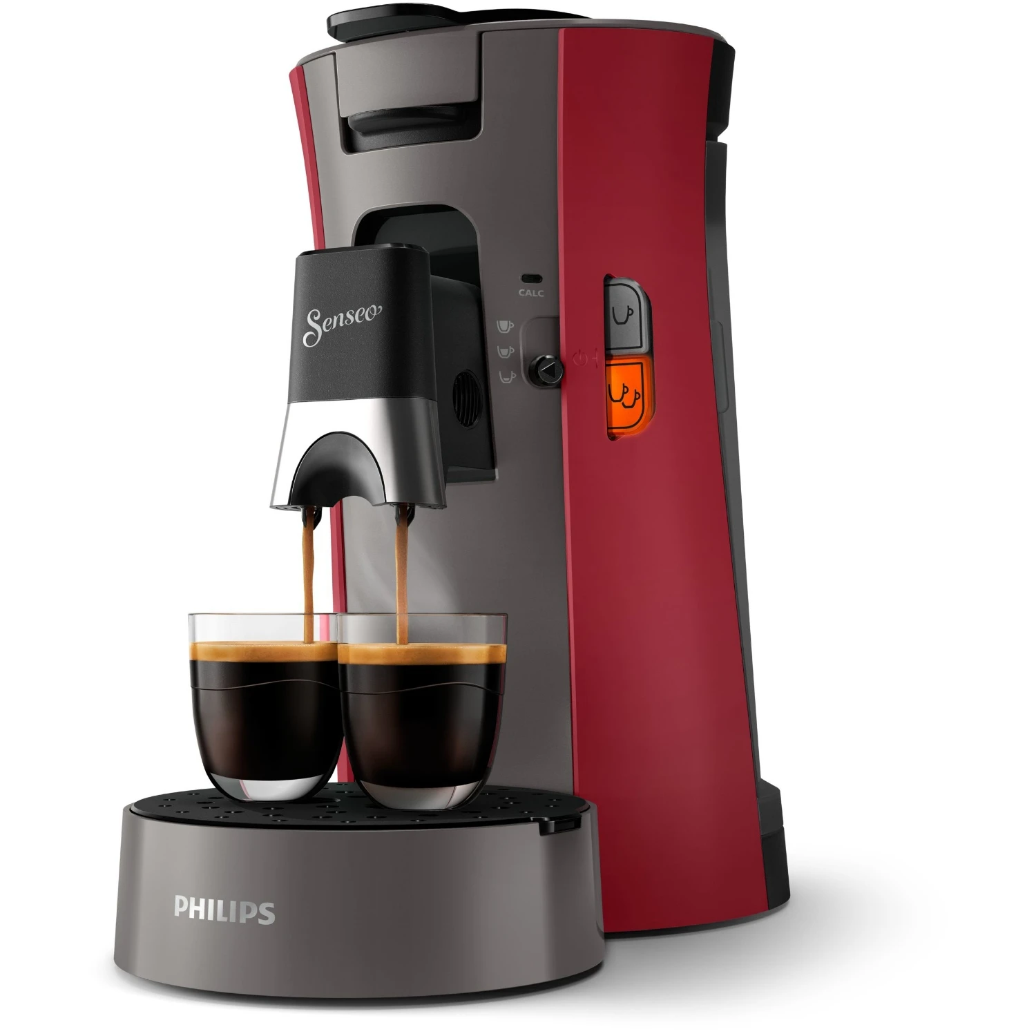 Philips Senseo Koffiepadapparaat CSA230/90 Select Rood/grijs 3 Philips Senseo Koffiepadapparaat CSA230/90 Select Rood/grijs