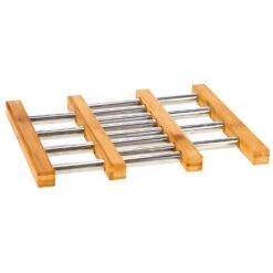 Onderzetter RVS Met Bamboe 21,5 X 22 Cm 11 Onderzetter RVS Met Bamboe 21,5 X 22 Cm -Thuis Keuken 35658d19f0ff671ccfd6f704b001dda8