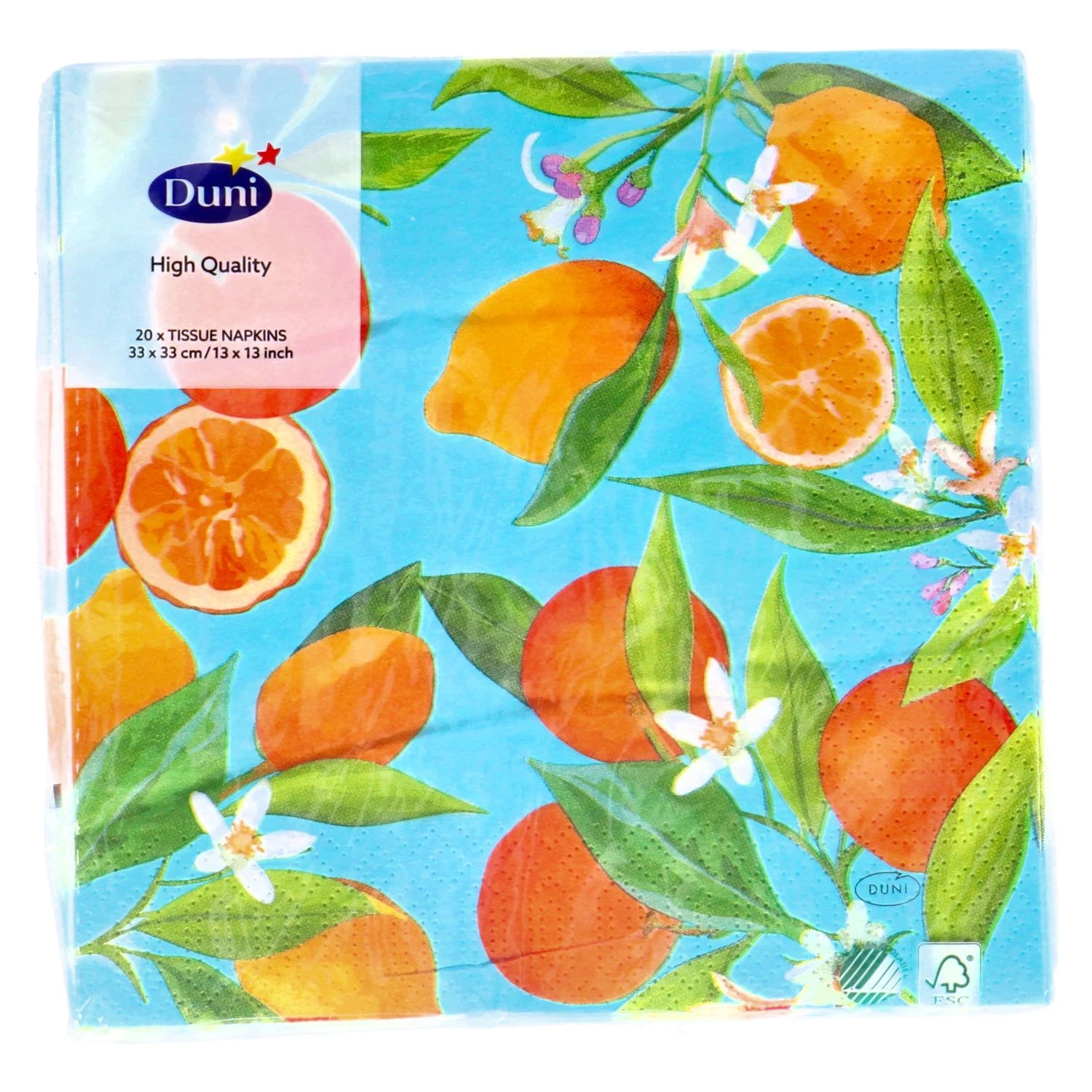 Servetten Lemon Tree 33x33 Cm 4 Servetten Lemon Tree 33x33 Cm - Afbeelding 2