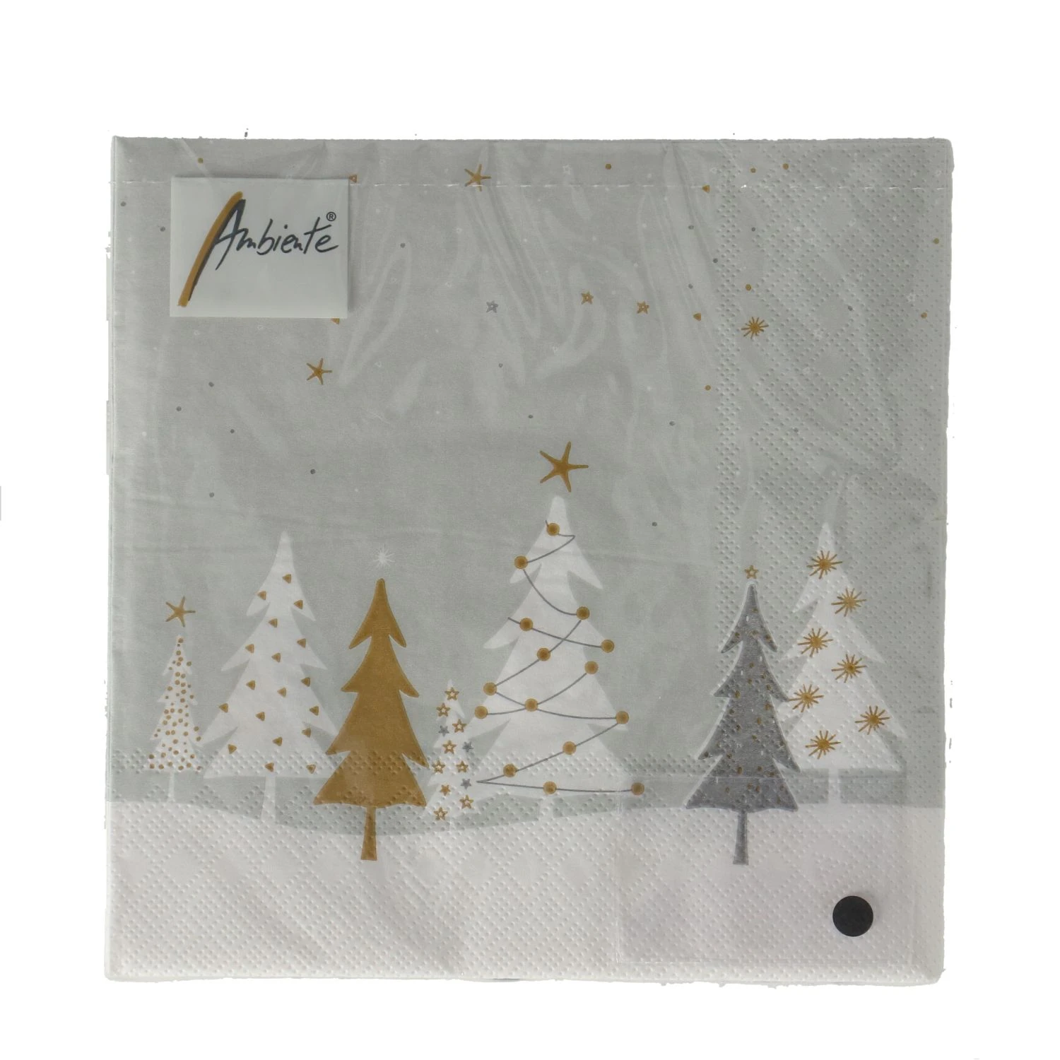 Ambiente Servetten 33 Cm Nacht Bomen Grijs 3 Ambiente Servetten 33 Cm Nacht Bomen Grijs