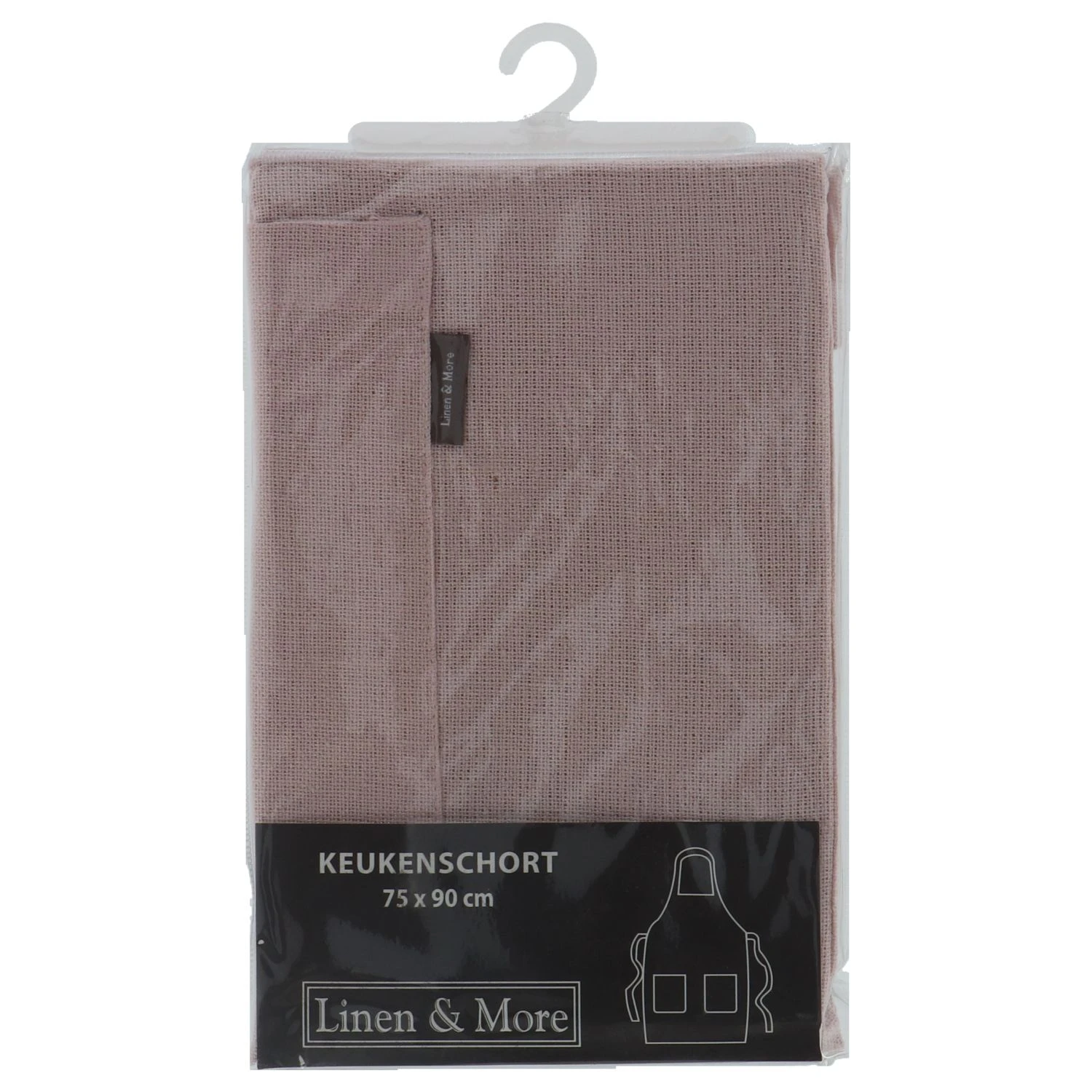 Linen & More Keukenshort Indi Light Pink 75 X 90 Cm 6 Linen & More Keukenshort Indi Light Pink 75 X 90 Cm - Afbeelding 4