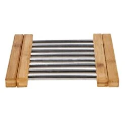 Onderzetter RVS Met Bamboe 21,5 X 22 Cm 15 Onderzetter RVS Met Bamboe 21,5 X 22 Cm -Thuis Keuken c529bc830a459ef5dfa6194fb01062b1